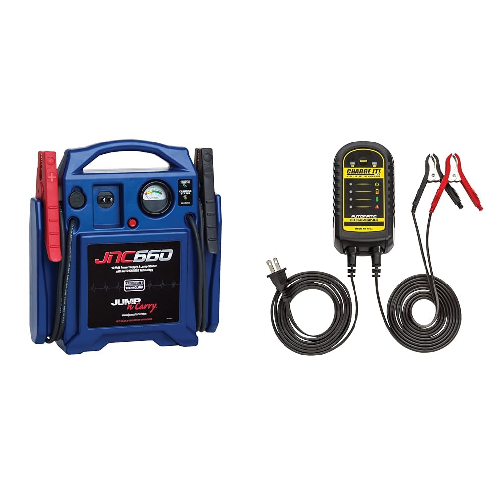 1700 Peak Amp 12 Volt Jump Starter and 2.5 Amp Battery Maintainer O958
