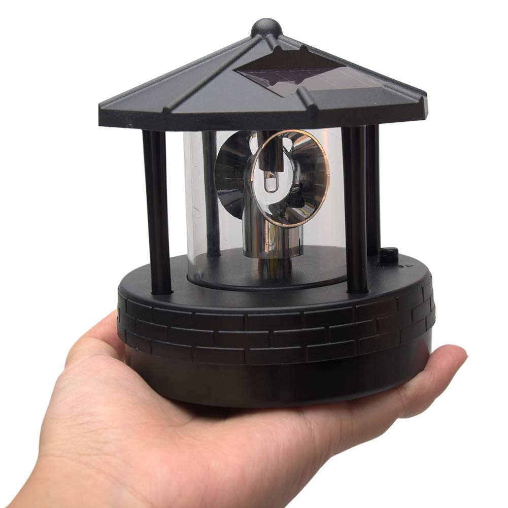 Solar Lighthouse Light with Rotating Beacon Z310