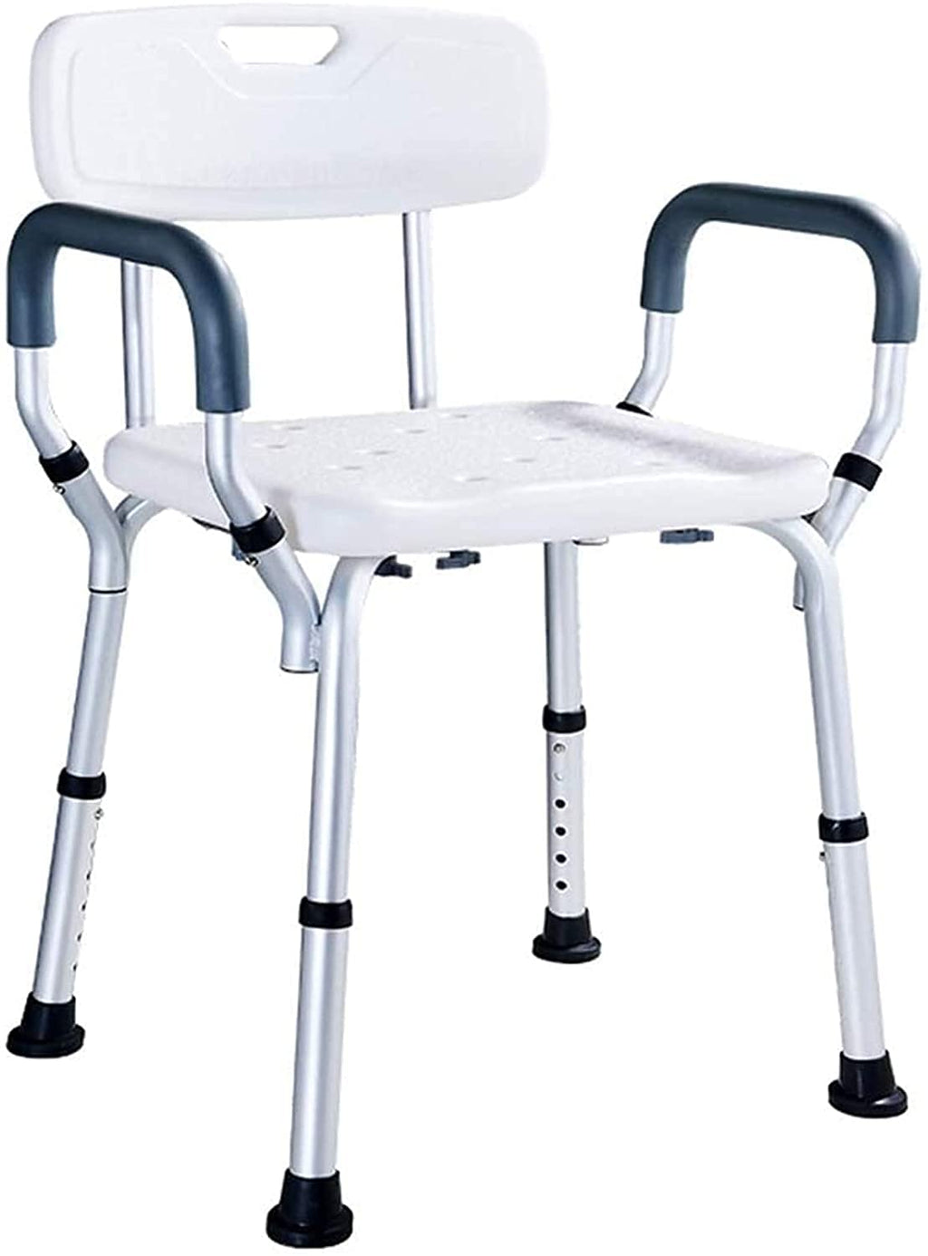Padded Seat Transfer Bench, Bath Stools, Shower Chair with Arms and Back O6582