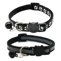 2 Pack Black Cat Collars with Bell C541