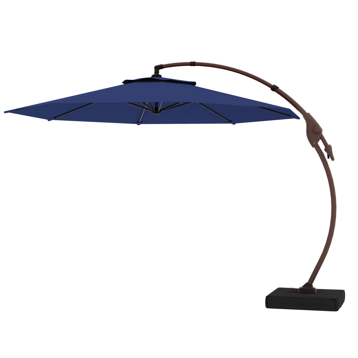 11FT Aluminum Offset Umbrella with Base Q728