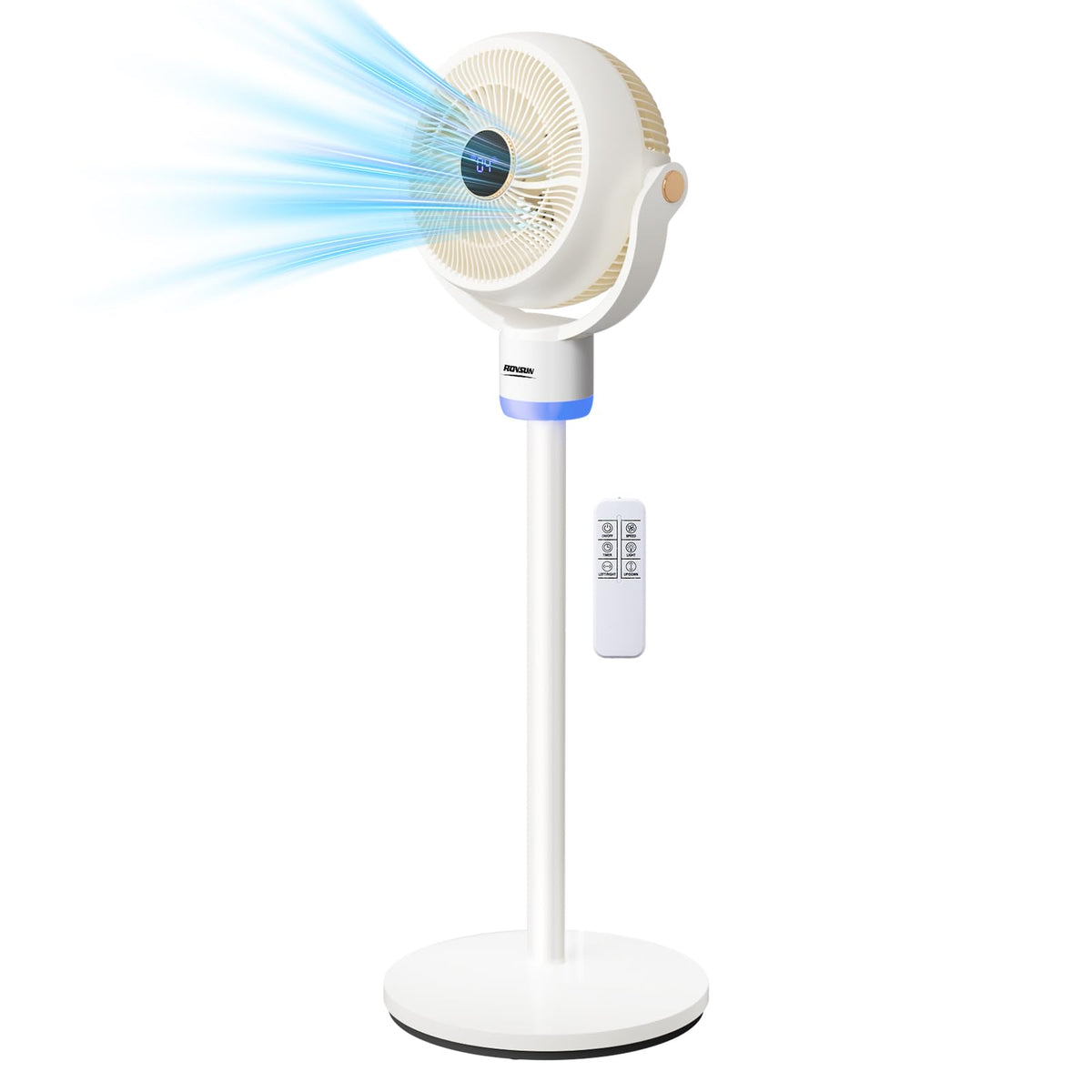 3-in-1 Pedestal Tabletop Oscillating Fan with Remote White V781