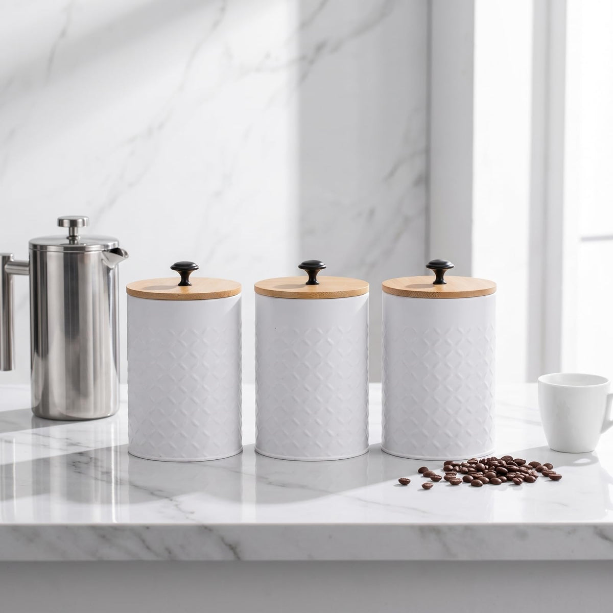 3 Pieces Kitchen Canister Set H12581