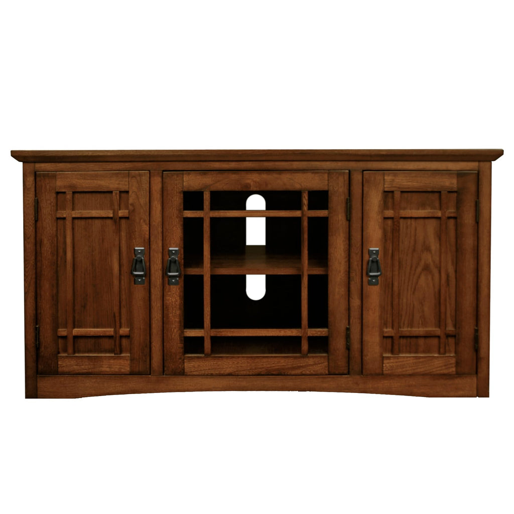 Mission Oak Corner TV Stand Q654727