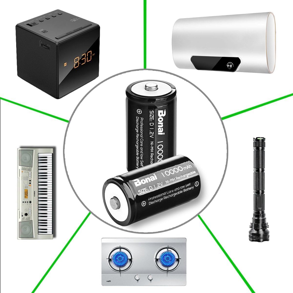 Rechargeable D Batteries 4 Pack I2237