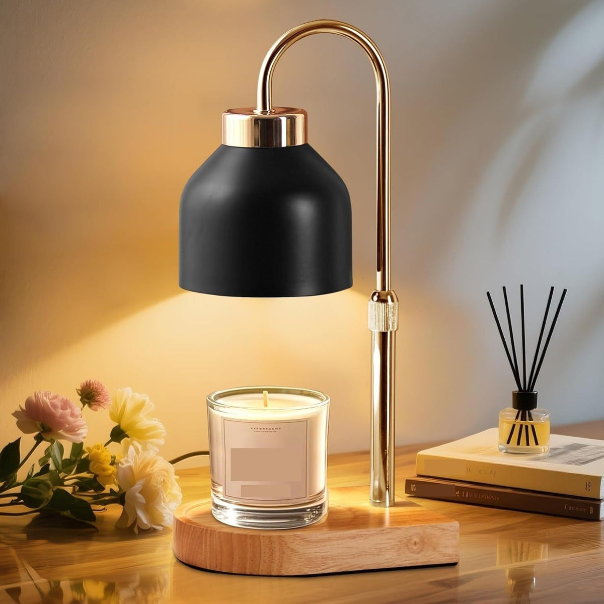 Height Adjustable Dimmable Candle Warmer Lamp with Timer U37723