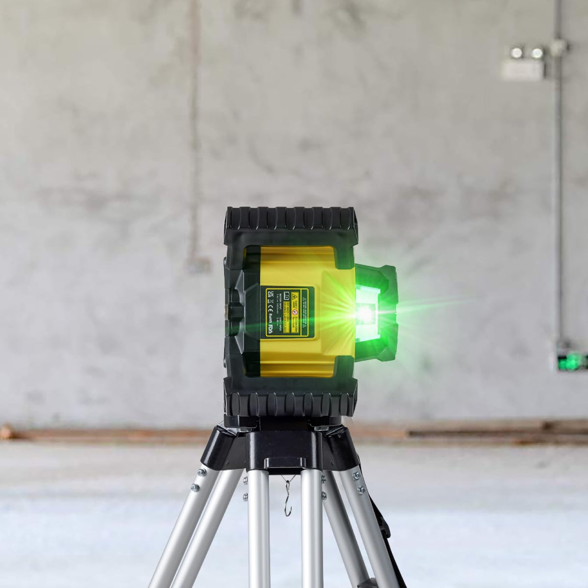 Green Self-Leveling Rotary Laser Level Kit with Tripod C164150