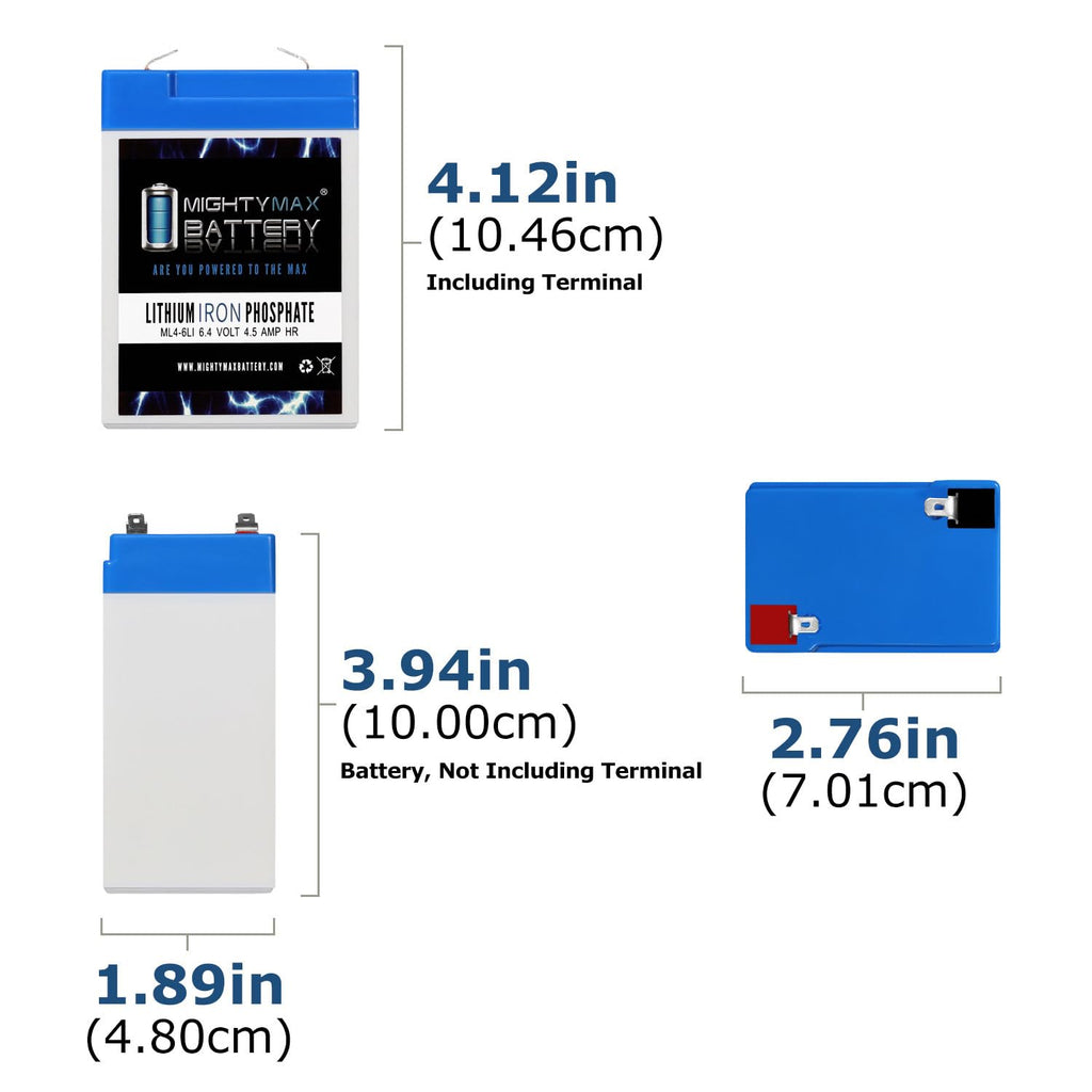 6V 4.5AH Lithium Replacement Battery P3362