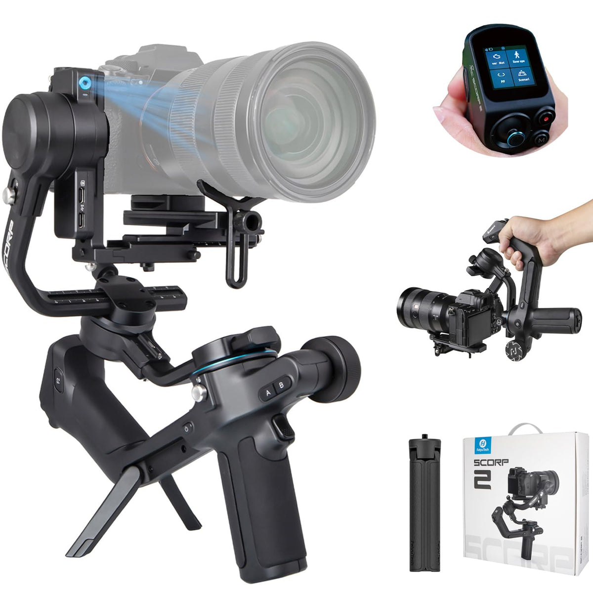3-Axis Camera Gimbal Stabilizer with Touch Screen A281