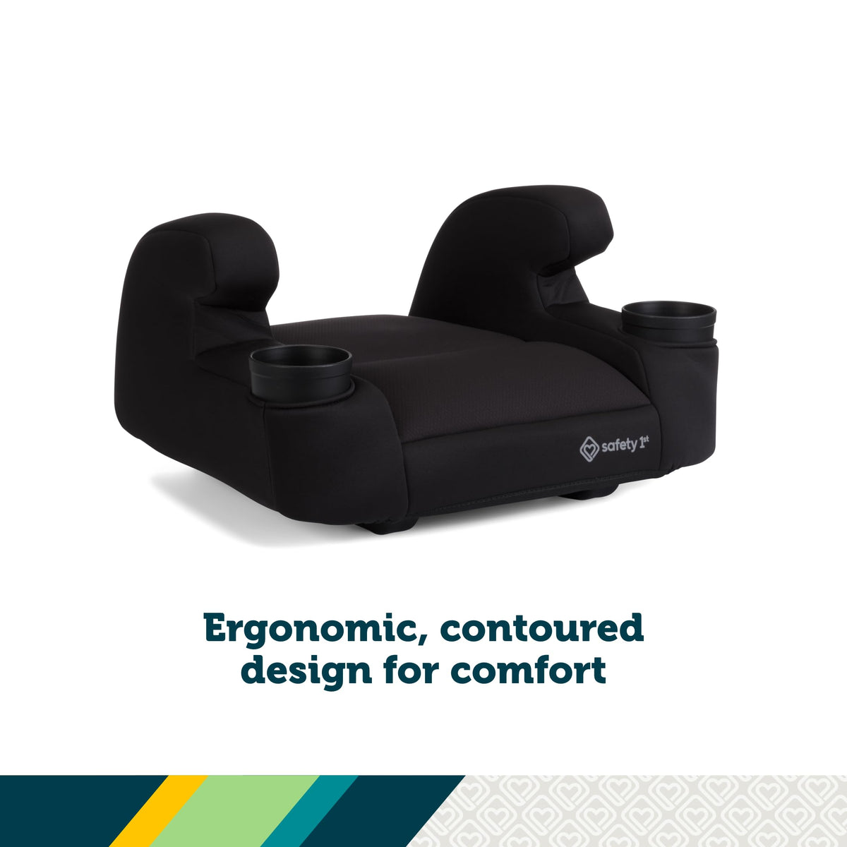 Lightweight Backless Booster Car Seat, 2-Pack, Black W261