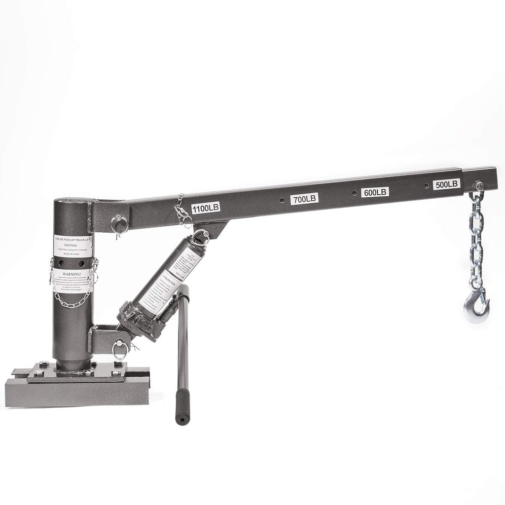 1/2 Ton Capacity Pickup Truck Hoist Lift Jib Crane Telescopic Boom T5547
