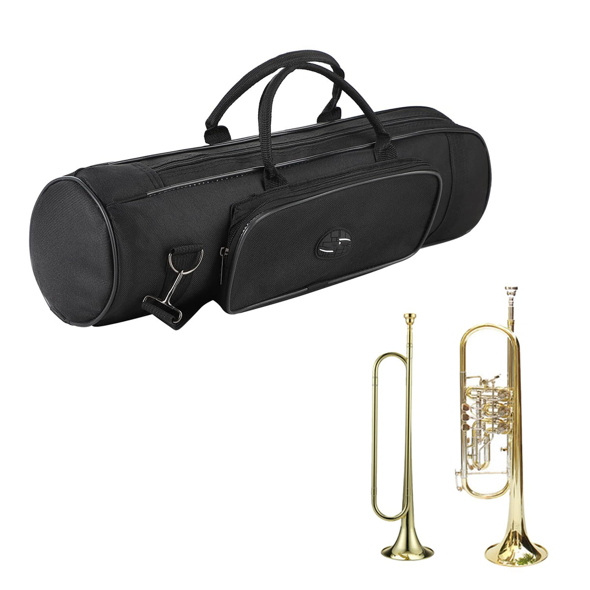 Waterproof Trumpet Carrying Bag with Adjustable Shoulder Strap T438683