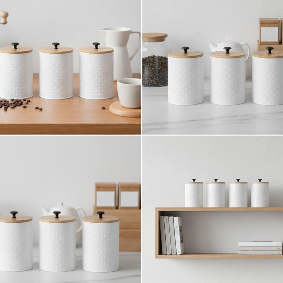 3 Pieces Kitchen Canister Set H12581