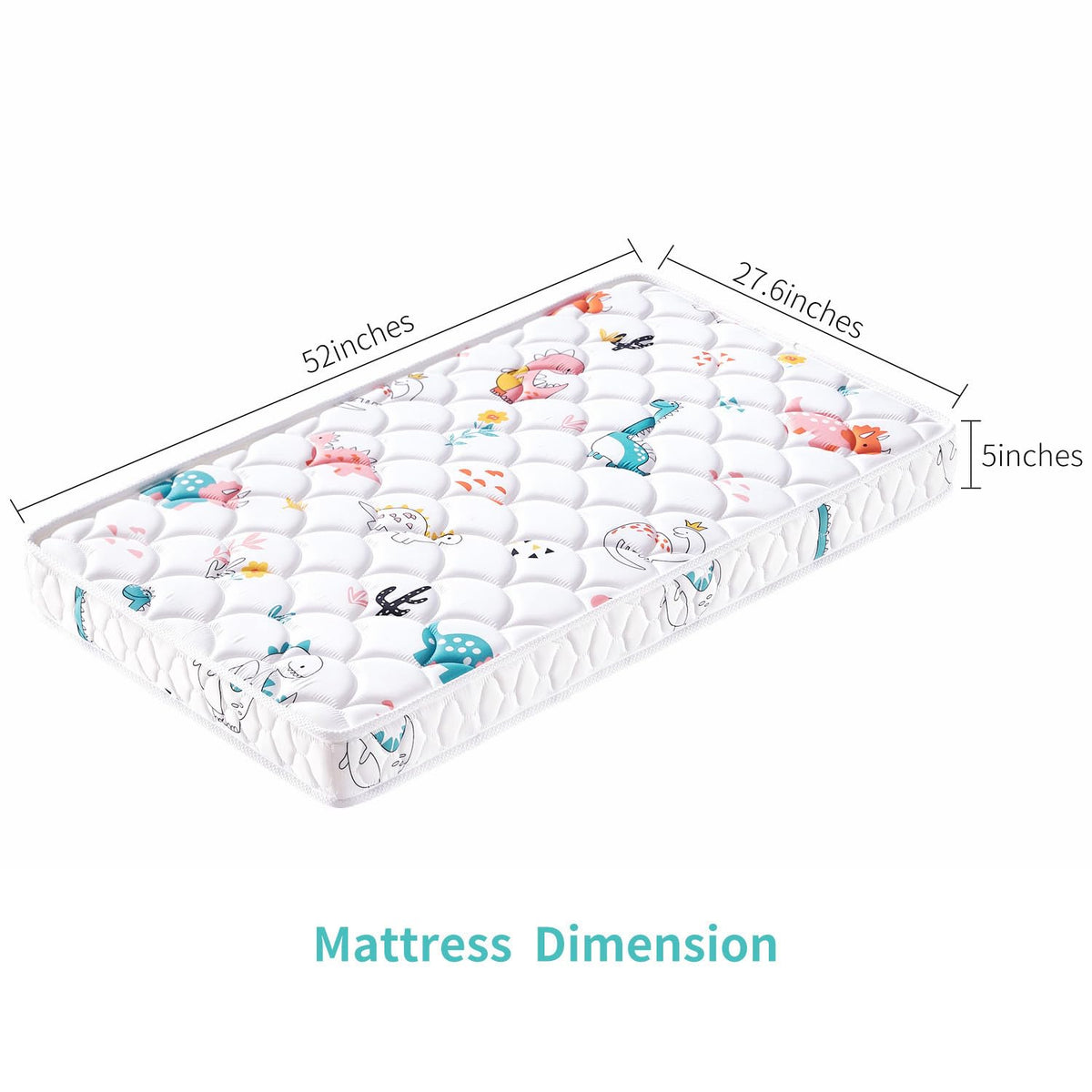 5" Firm Hypoallergenic Crib and Toddler Mattress Q6975
