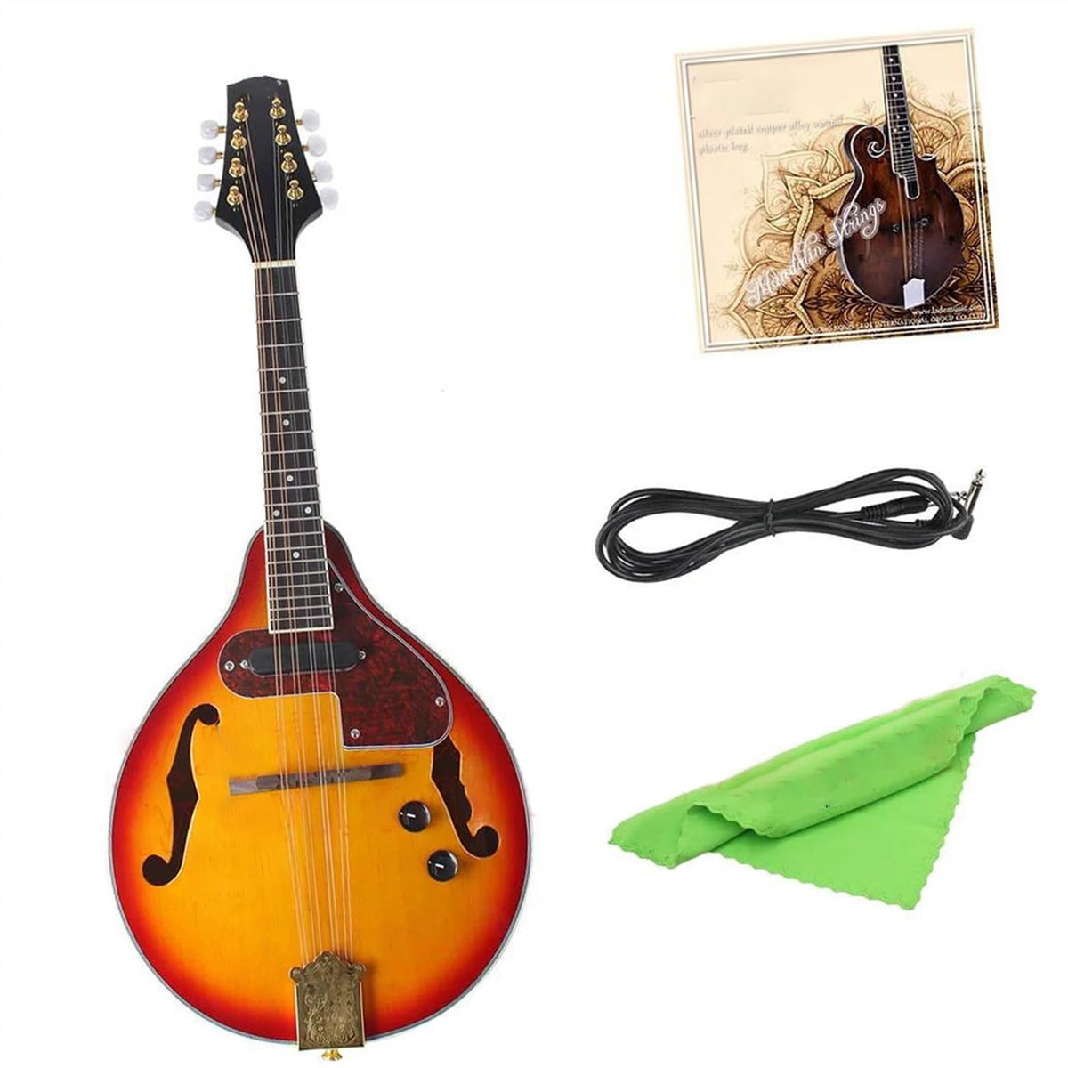 8-String Electric Mandolin Sunburst A Style Rosewood Fingerboard G4812