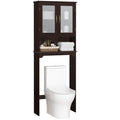 Over the Toilet Storage Cabinet with Glass Doors D696489