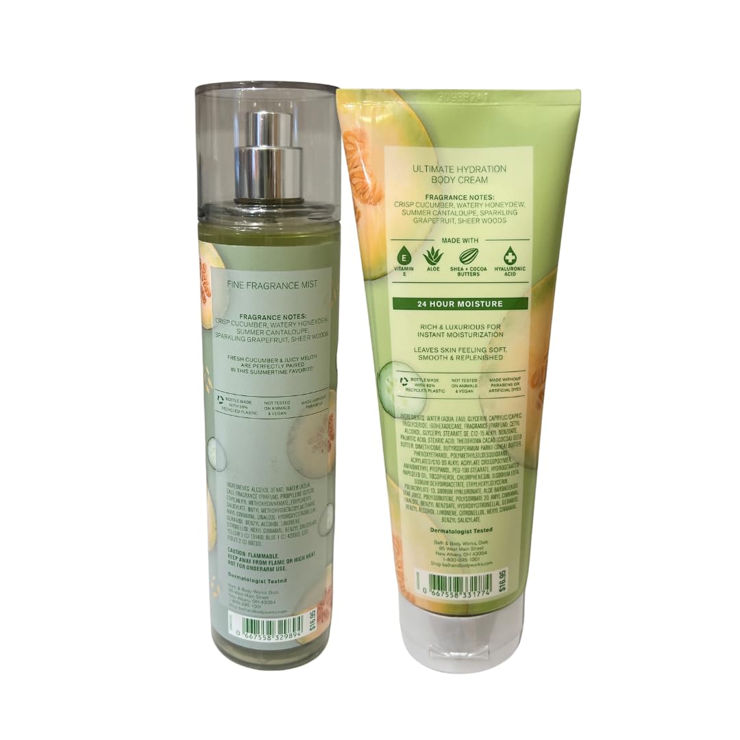Cucumber Melon Fine Fragrance Mist and Body Cream F433410