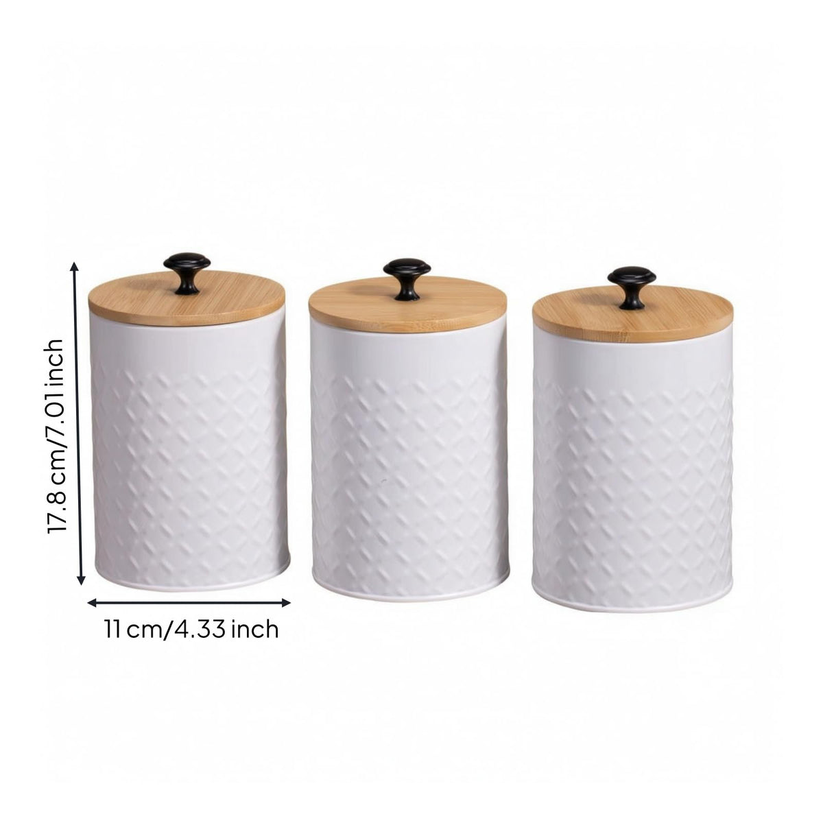 3 Pieces Kitchen Canister Set H12581