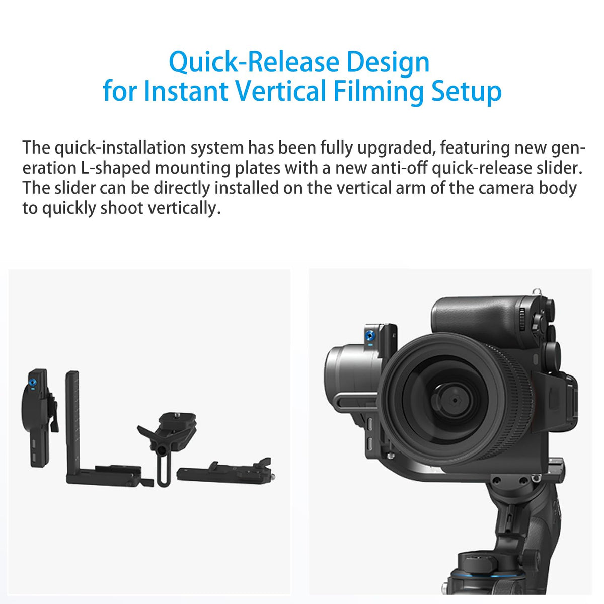 3-Axis Camera Gimbal Stabilizer with Touch Screen A281