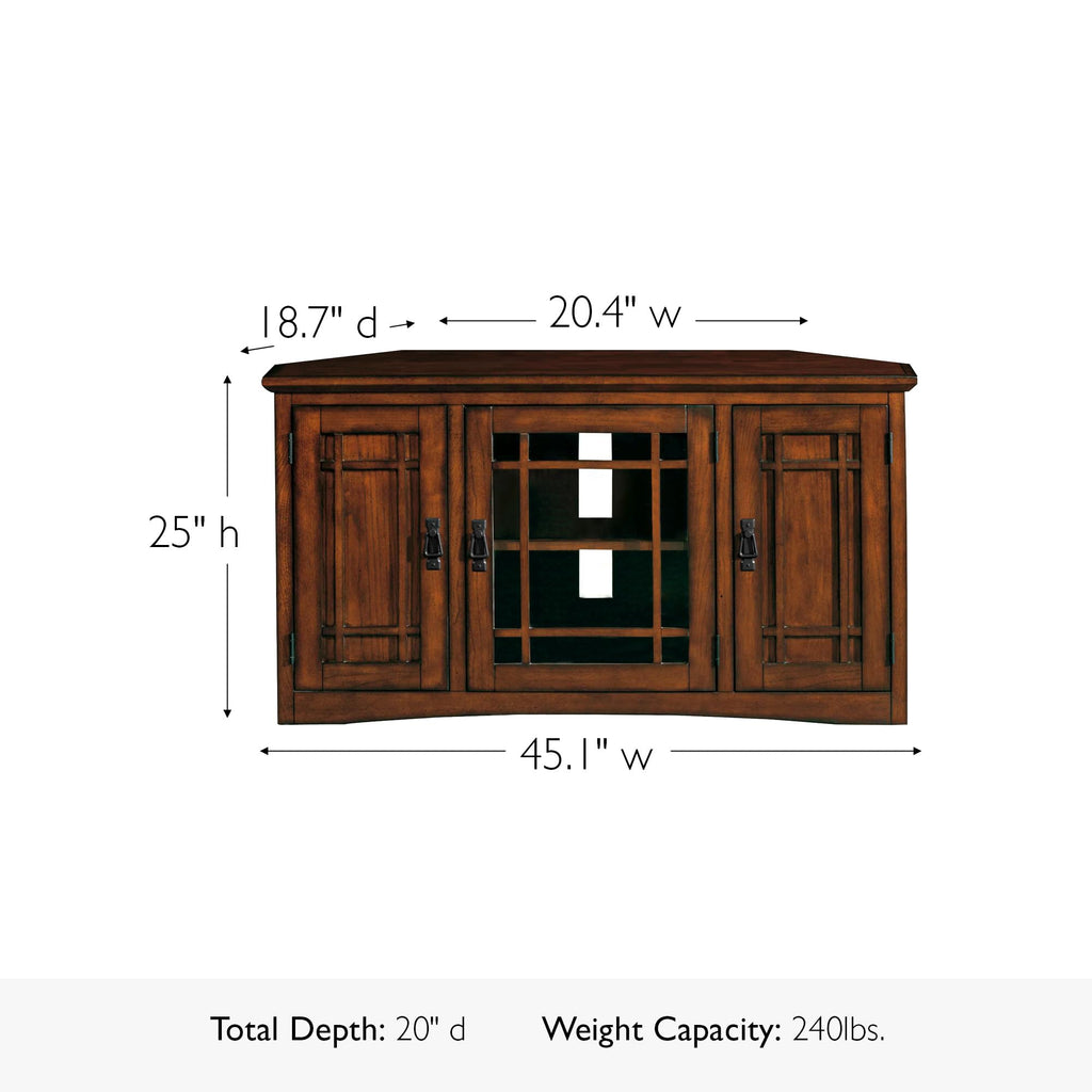 Mission Oak Corner TV Stand Q654727