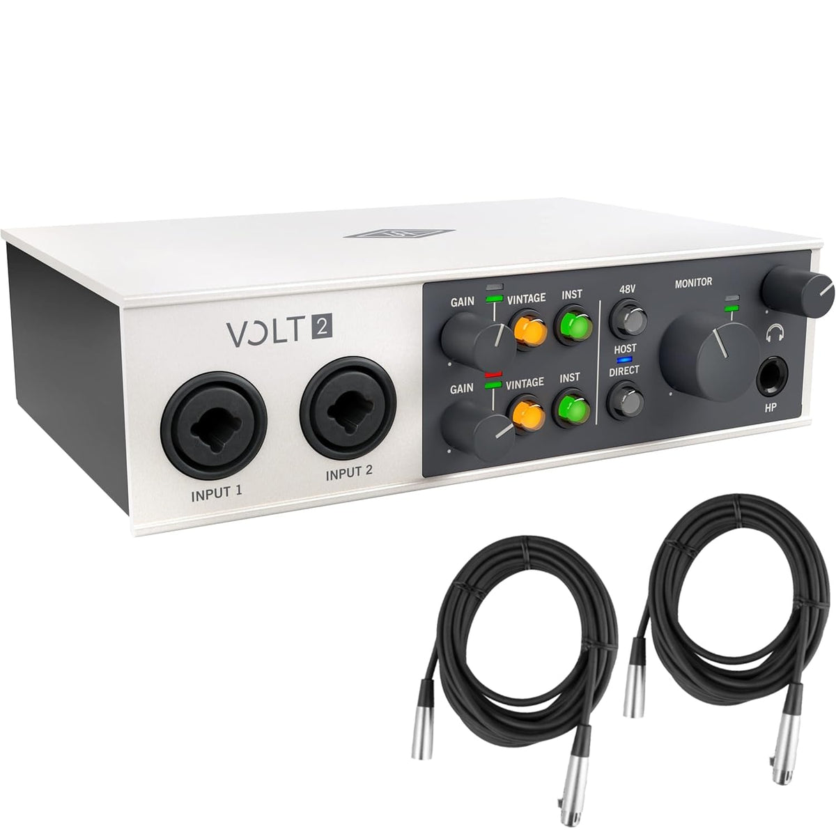 USB Audio Interface with 2 XLR Cables X445