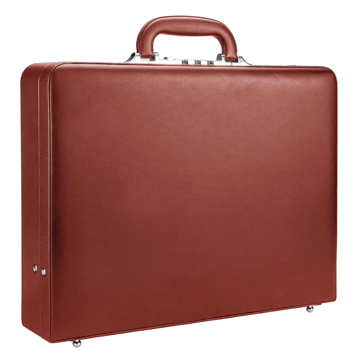 Leather Briefcase with Lock F85971