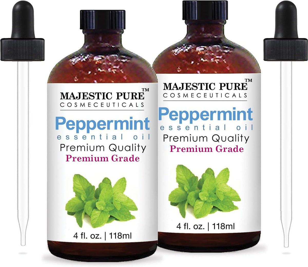 Peppermint and Eucalyptus Essential Oil 4 fl oz Pack of 2 G97778