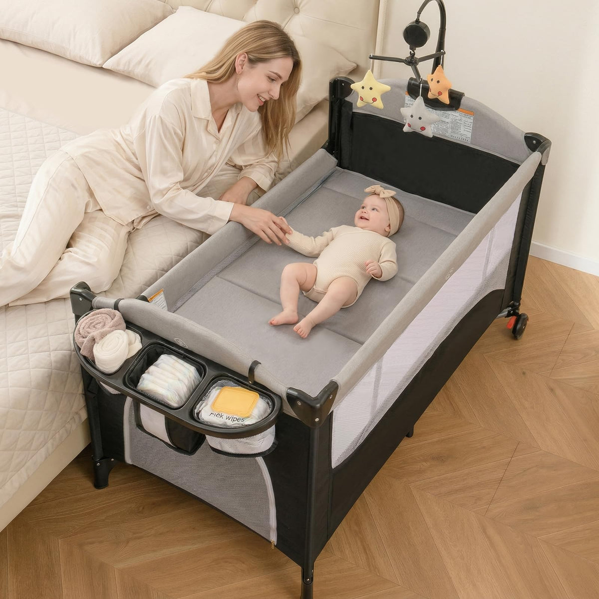 5 in 1 Gray Baby Playard L3576
