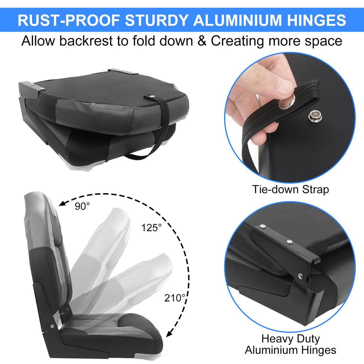 High Back Folding Boat Seat 2 Pack Y565694