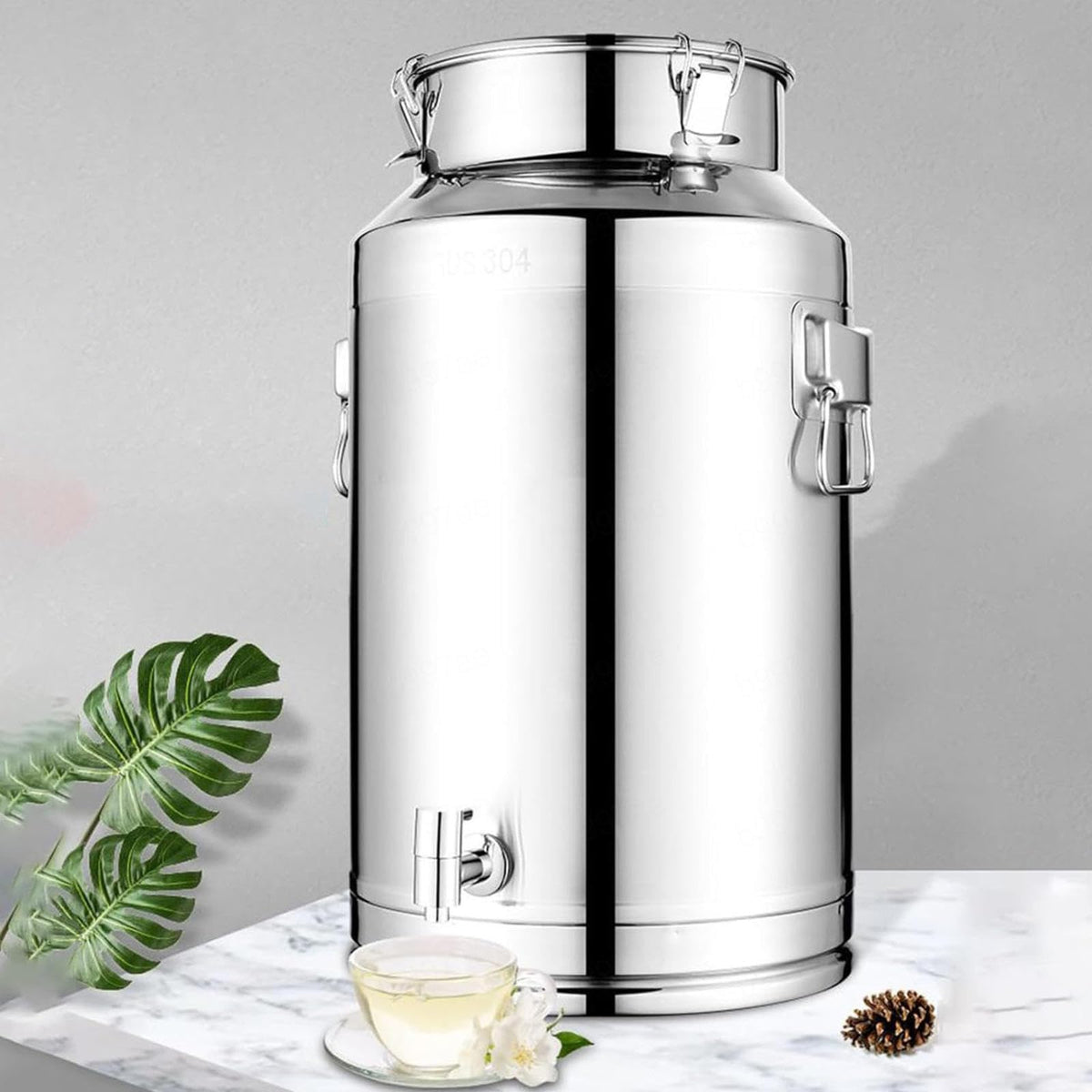 5L Stainless Steel Water Container with Tap D3250