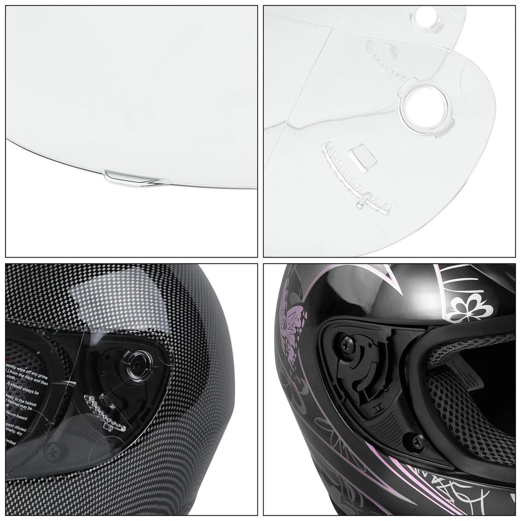 Motorcycle Flip Up Full Face Helmet Visor V3746