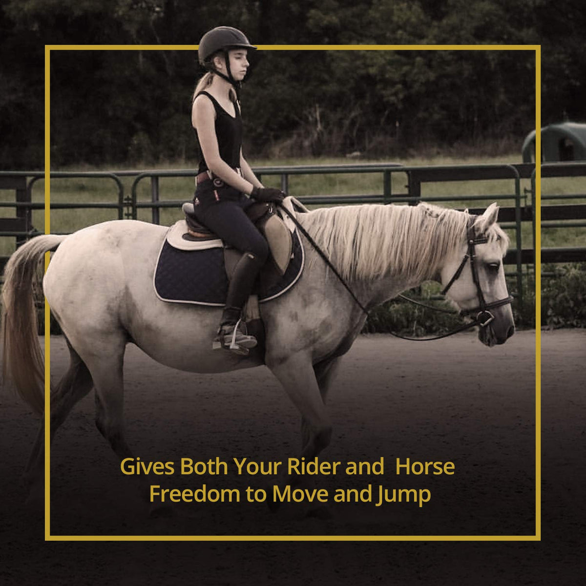 3D Air-Mesh Half Pad English Saddle J238