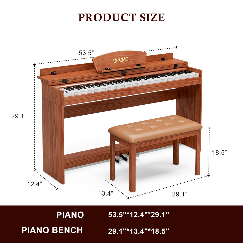 88 Weighted Keys Upright Digital Piano with Bench B45536