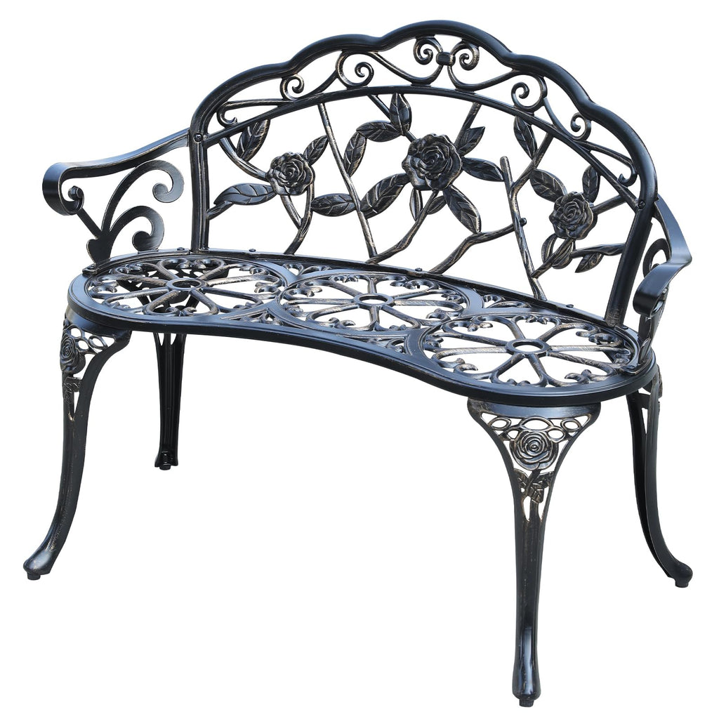 Cast Aluminium Outdoor Bench P44779
