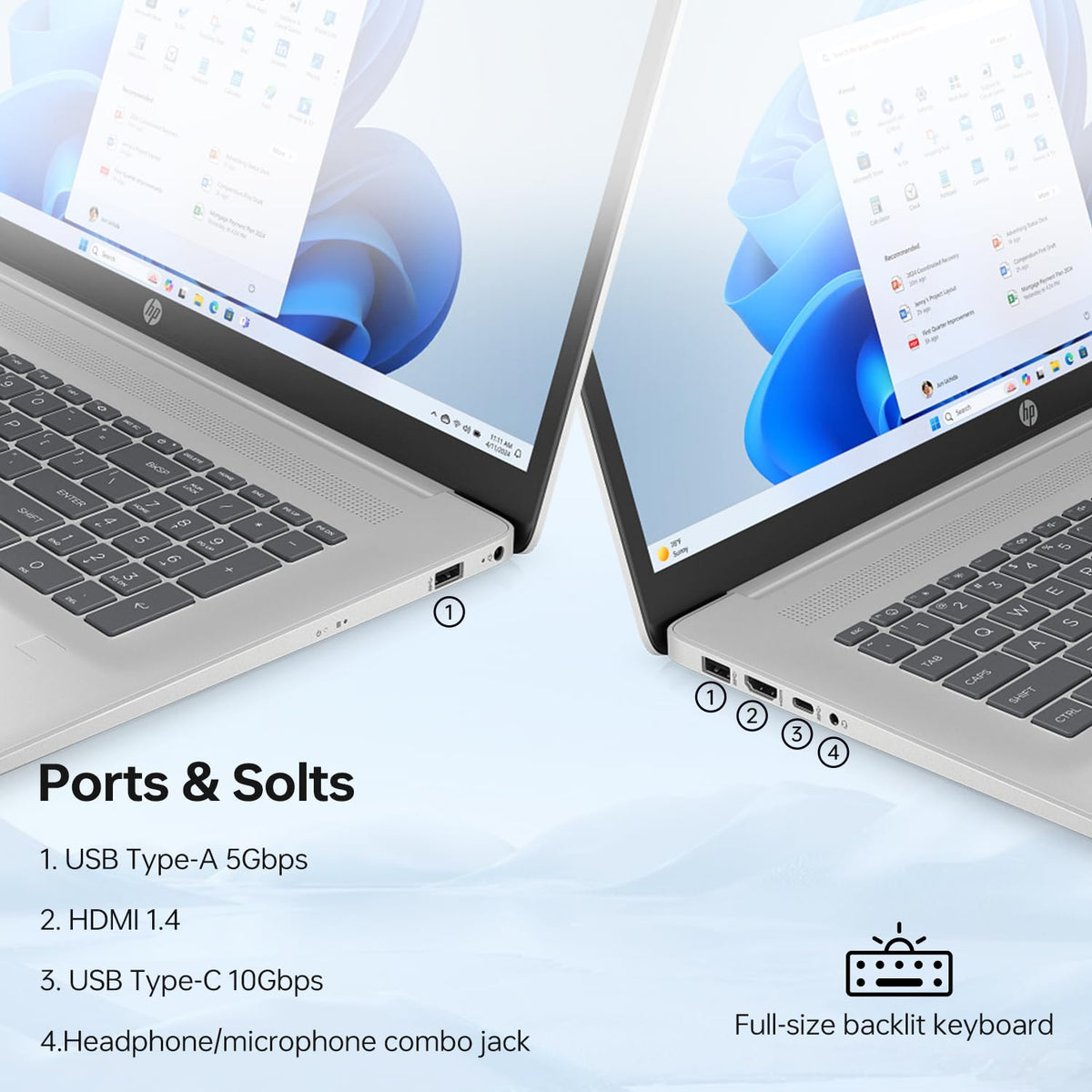 17.3" Touchscreen Laptop, Intel Core Ultra 5, 16GB DDR5 RAM, 1TB SSD T1043