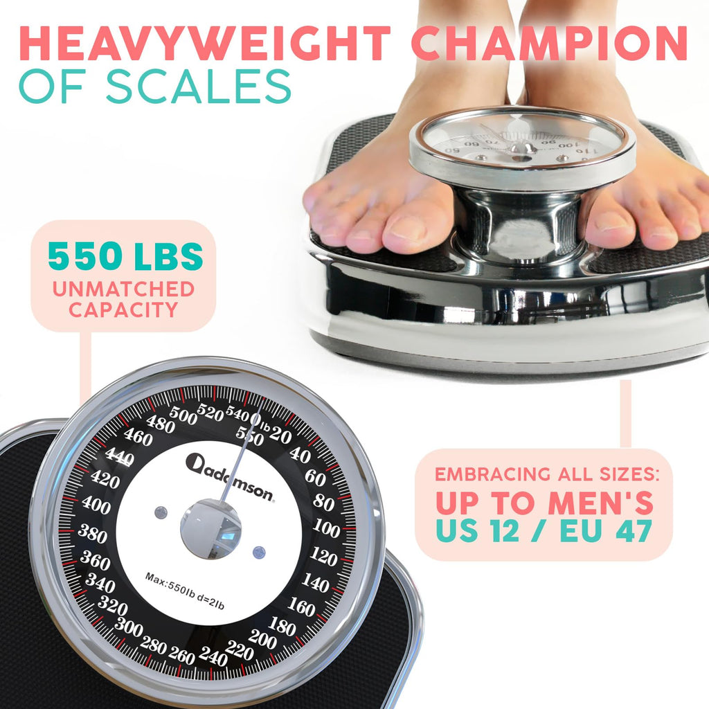 Heavy Duty Bathroom Scale Anti-Skid 550 lb X444