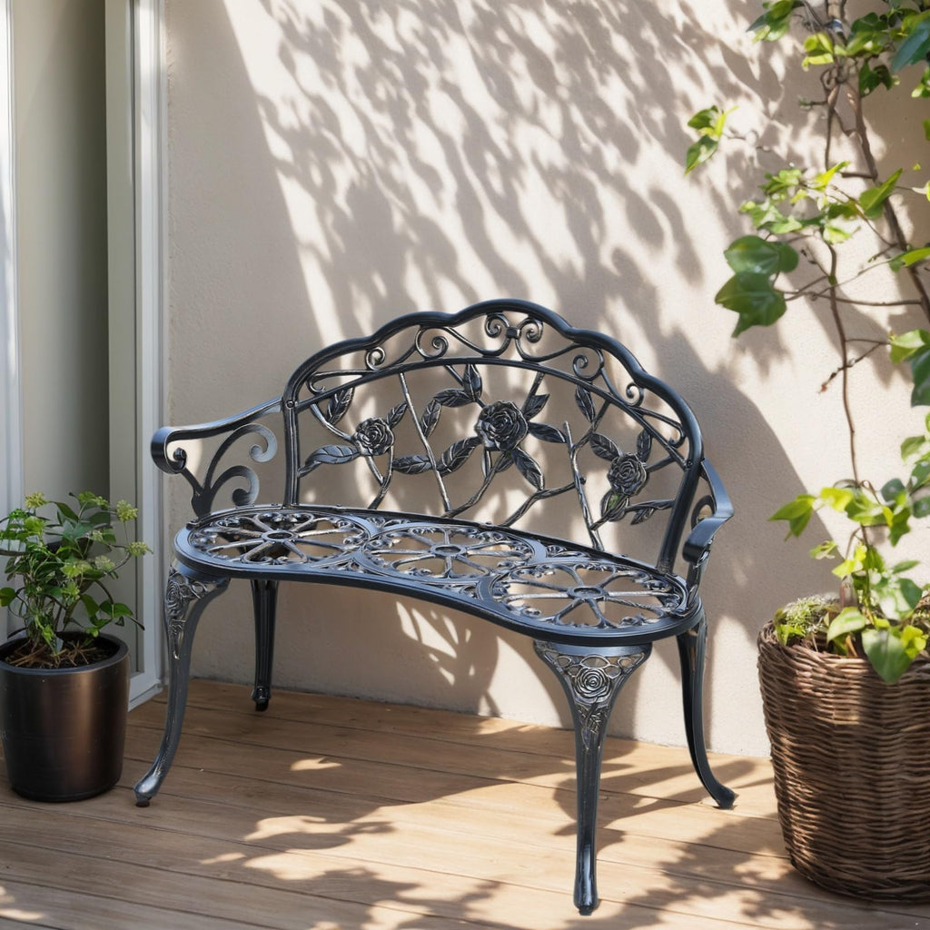 Cast Aluminium Outdoor Bench P44779
