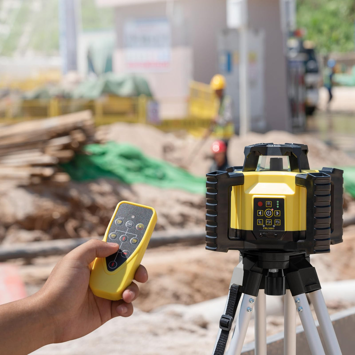 Green Self-Leveling Rotary Laser Level Kit with Tripod C164150