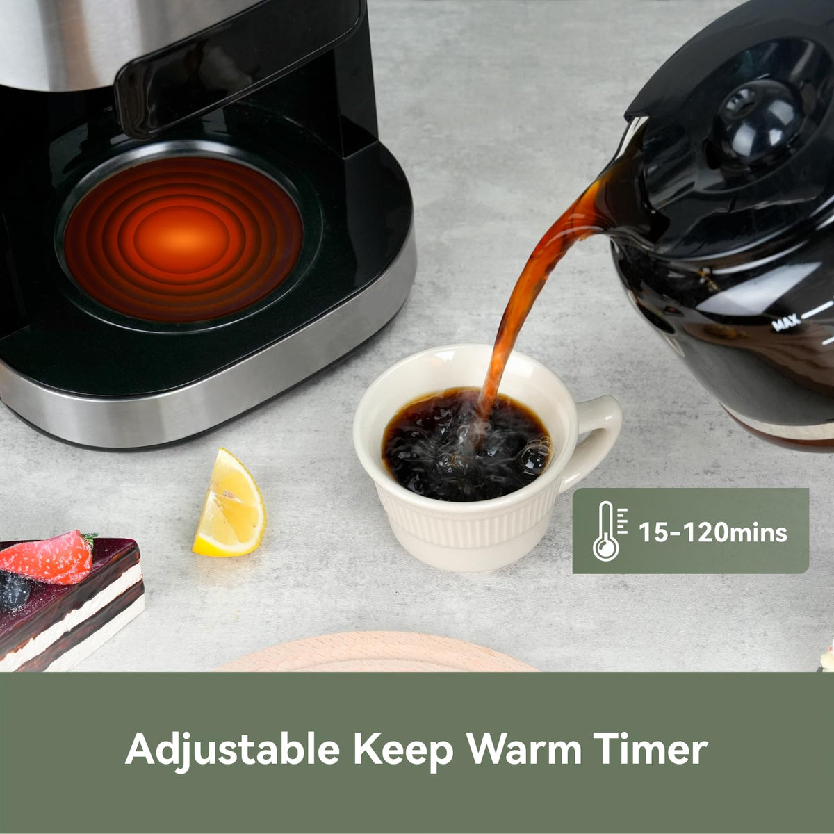 10-Cup Grind & Brew Coffee Maker with Burr Grinder U11106