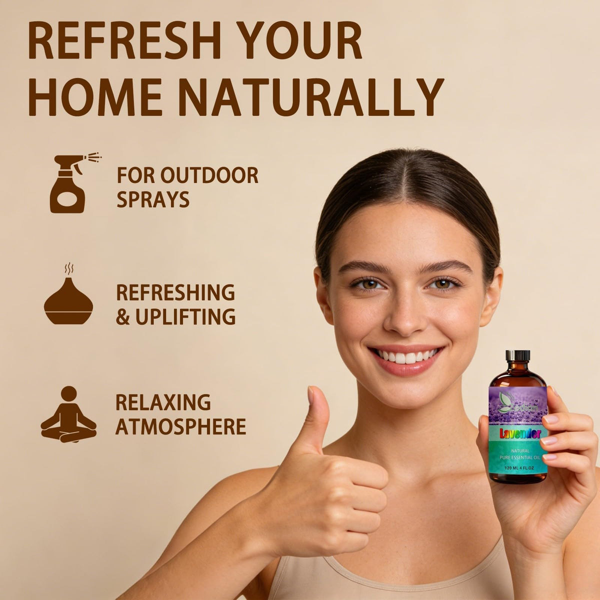 Lavender & Marjoram Essential Oil 4 Fl Oz C265