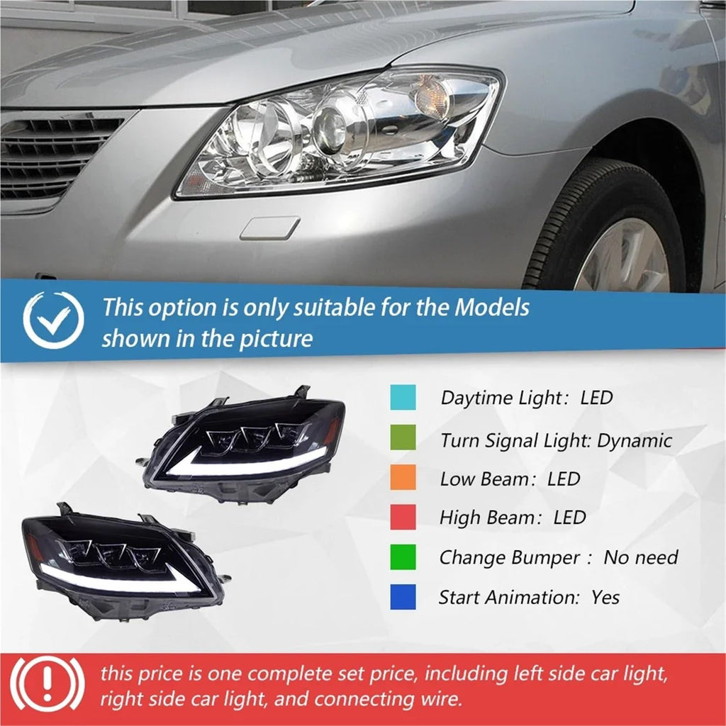 Toyota Camry 2006-2011 LED Headlight Assembly Projector Lens Z96131