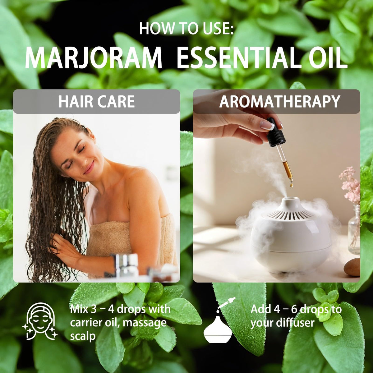 Lavender & Marjoram Essential Oil 4 Fl Oz C265