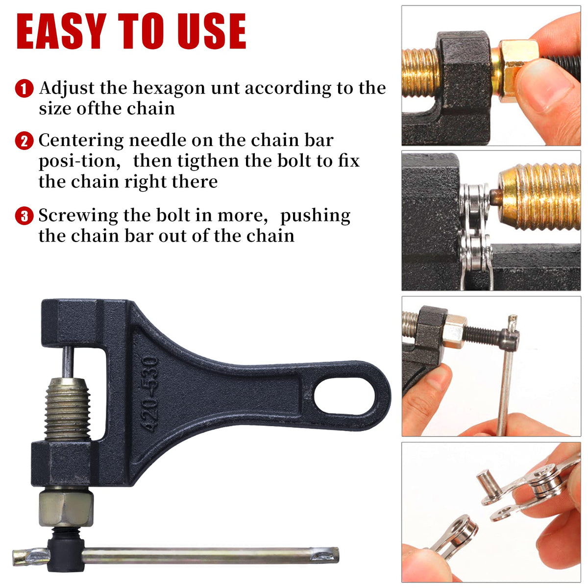 Chain Breaker Tool for Motorcycle ATV Dirt Bike J123404