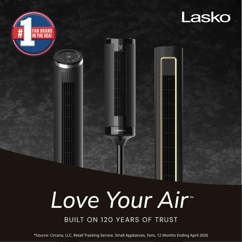 Black Tower Fan with Remote C516