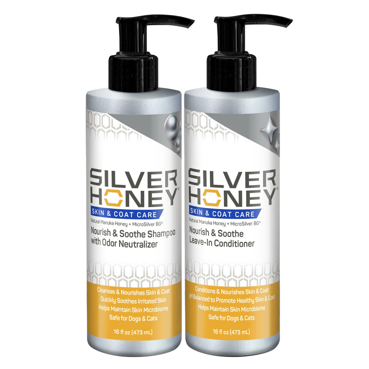 Silver Honey Skin & Coat Care Grooming 2pc Combo S537