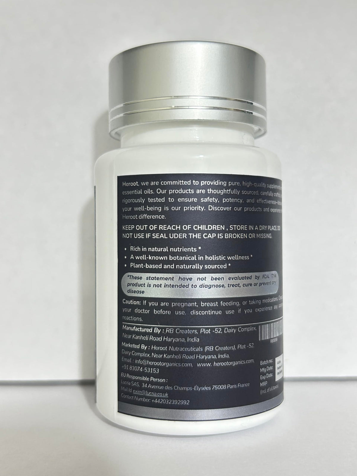 Organic Moringa Capsules 120 Capsules A728185
