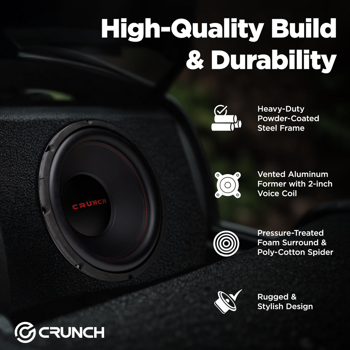 12 Inch 800 Watt 4 Ohm Dual Voice Coil Car Subwoofer C7482