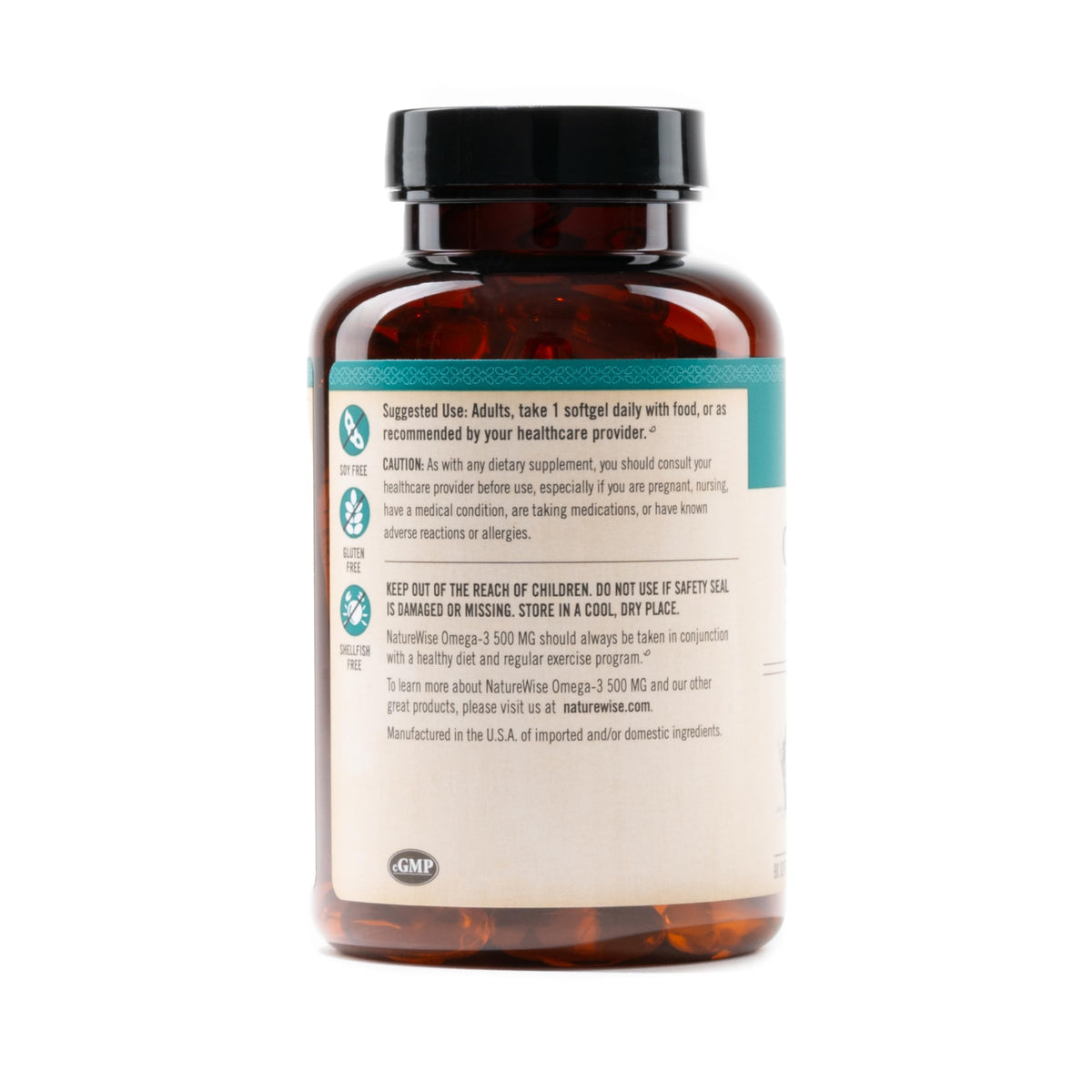 Omega 3 Fish Oil 500 mg EPA & DHA 90 Softgels K4112