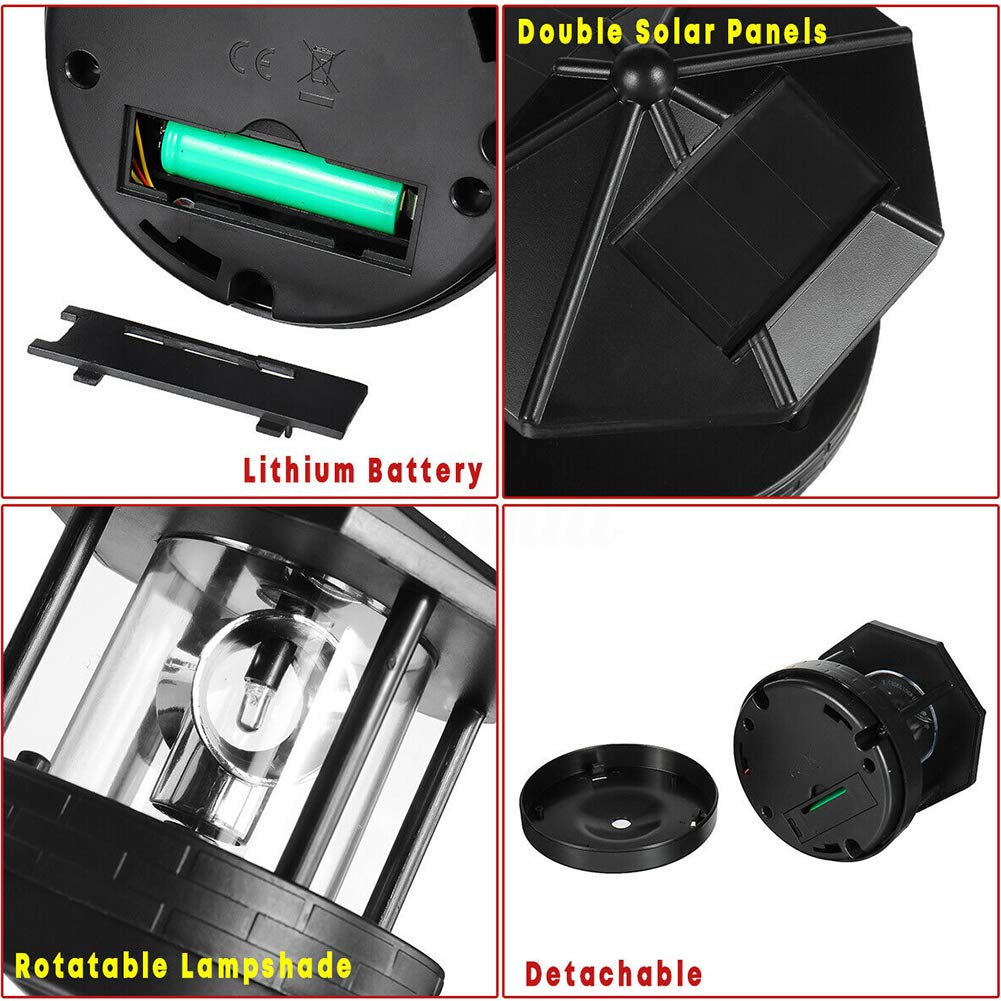 Solar Lighthouse Light with Rotating Beacon Z310