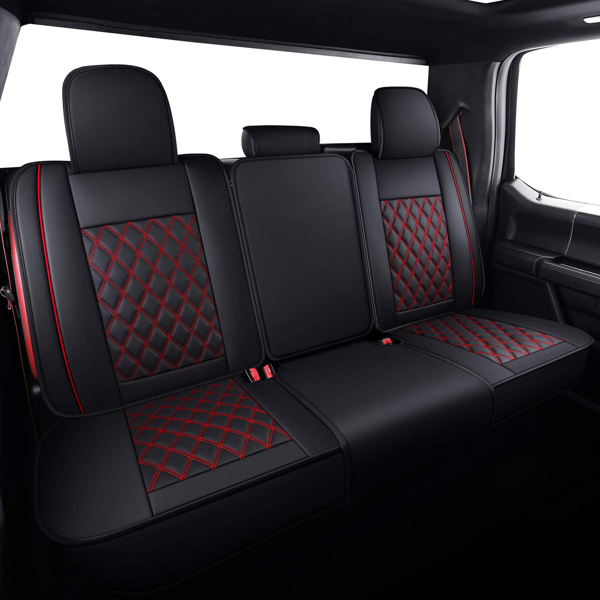 Car Seat Covers Black-Red Y654763
